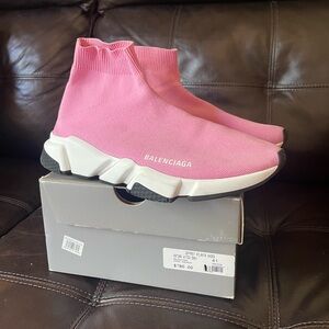 Authentic Balenciaga Speed Sneakers - Pink Size 41 Women’s Or Size US Size 10